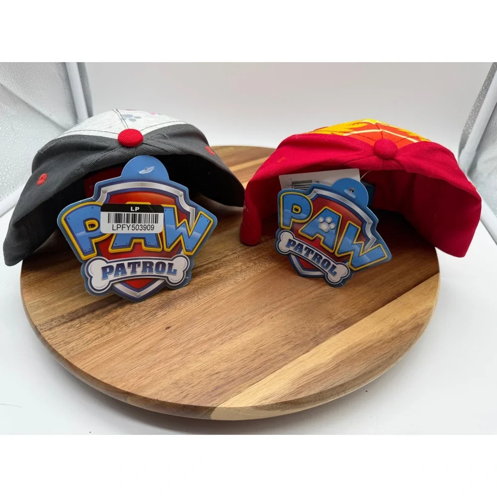 Paw Patrol Kids Rain Boots Size 10 and 2 Baseball Caps Hat Bundle  ‎ 0367